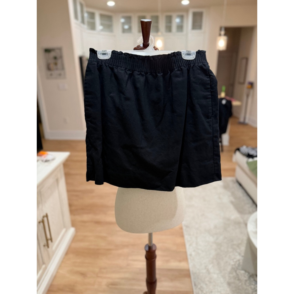 Women's Jcrew Black Pull-On Skirt Size 8